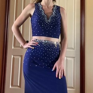Blue homecoming/prom dress